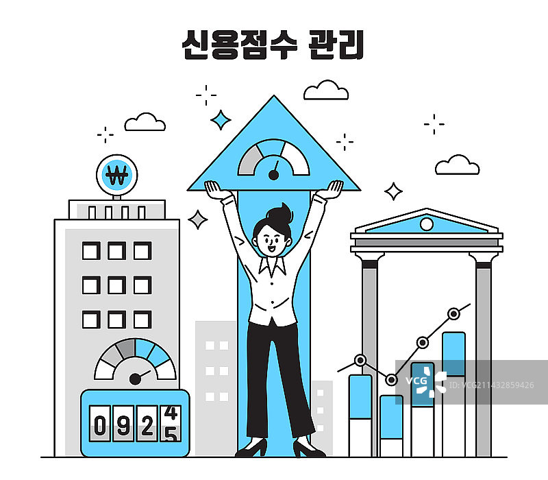 信用评级、信任、金融、评分、上升箭头、银行图表图片素材