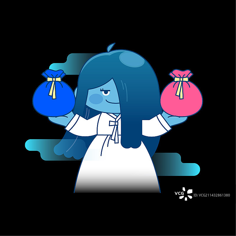 恐怖幽灵角色矢量图图片素材