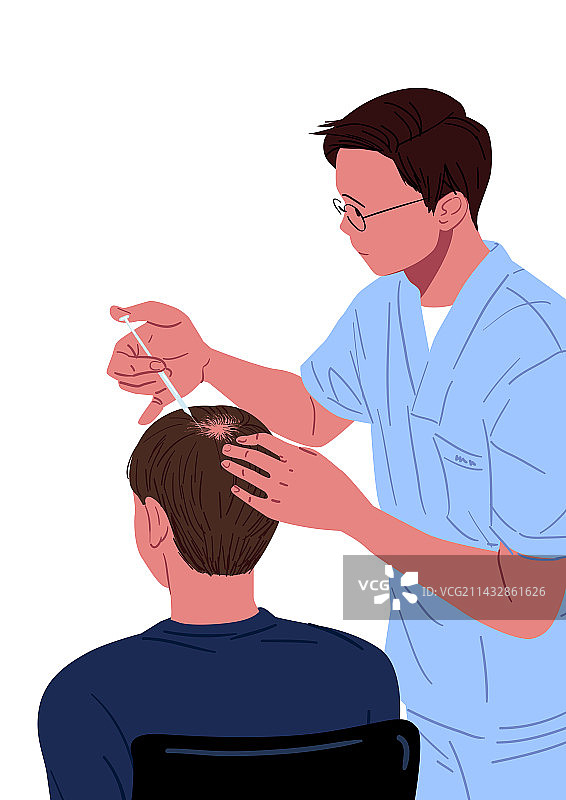 脱发疾病症状与治疗图片素材