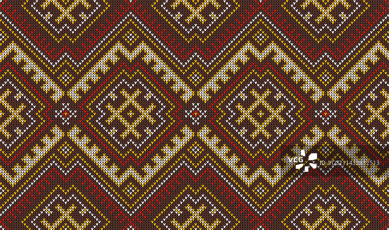 阿兹特克秘鲁墨西哥针织图案或装饰图片素材