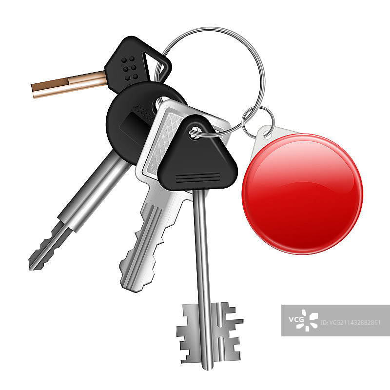 逼真钥匙钥匙孔组合图片素材