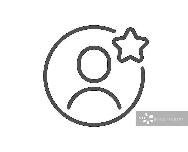 最好的朋友线条图标用户评论星标图片素材