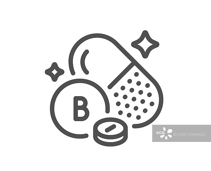 硼矿物线条图标，化学元素B图片素材