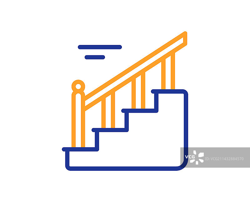 楼梯线性图标图片素材