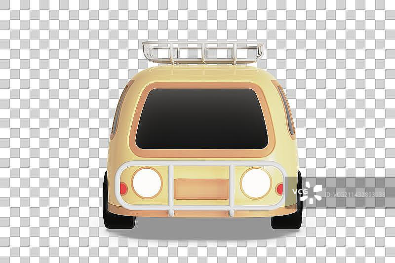 面包车三维插画图片素材