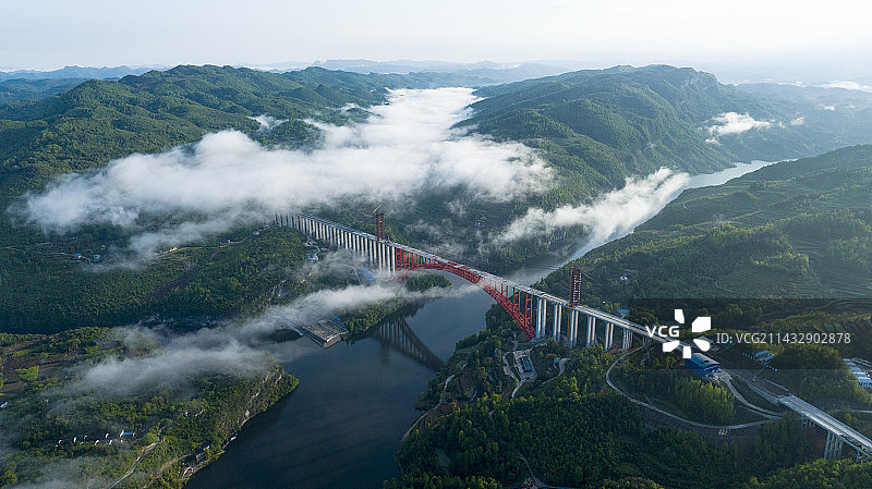 贵州德余高速乌江特大桥图片素材