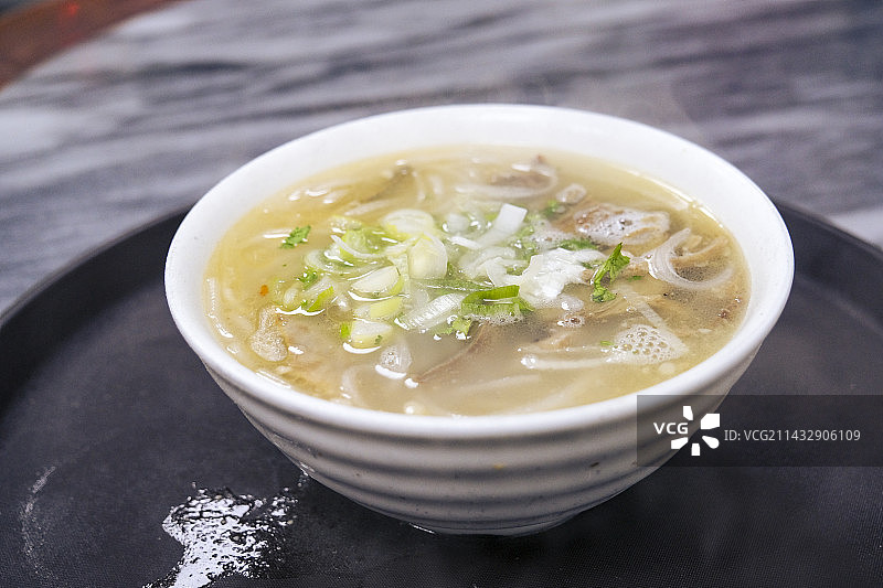 山西太原特色小吃羊杂割图片素材