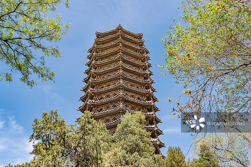 北京大学博雅塔图片素材