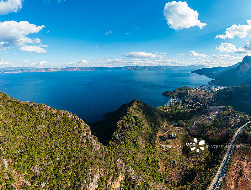 云南省玉溪市澄江市抚仙湖禄充风景区图片素材