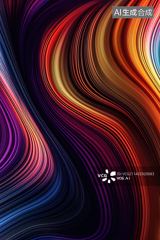 【AI数字艺术】3D抽象背景壁纸图片素材