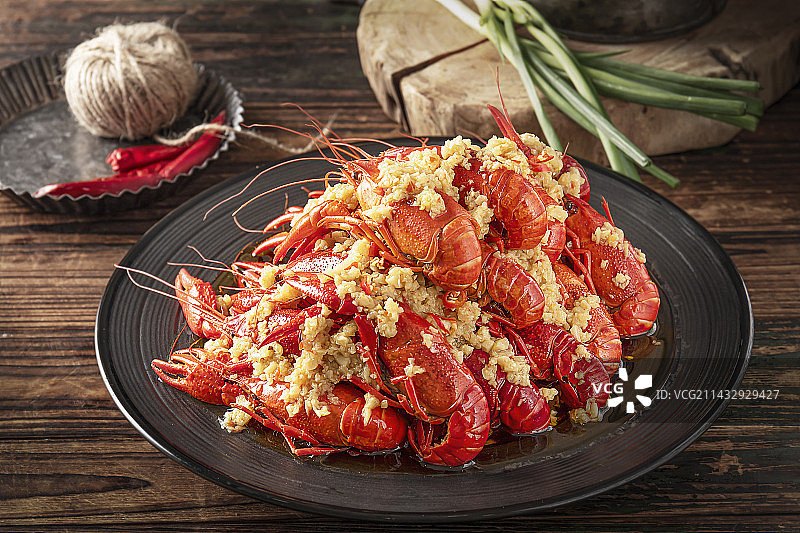 蒜蓉小龙虾图片素材