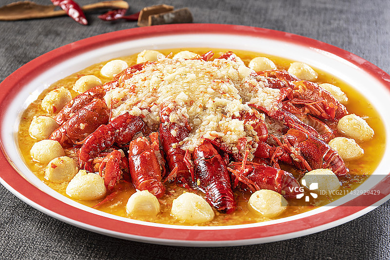 蒜蓉小龙虾图片素材