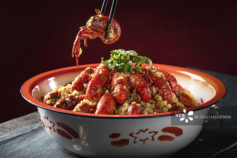 蒜蓉小龙虾图片素材