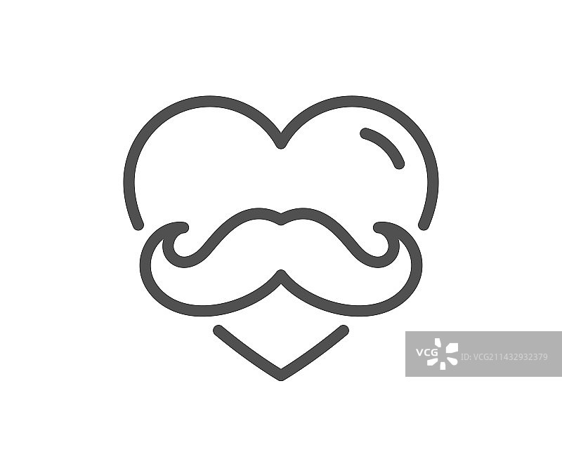 父亲节线条图标：最佳爸爸标志图片素材