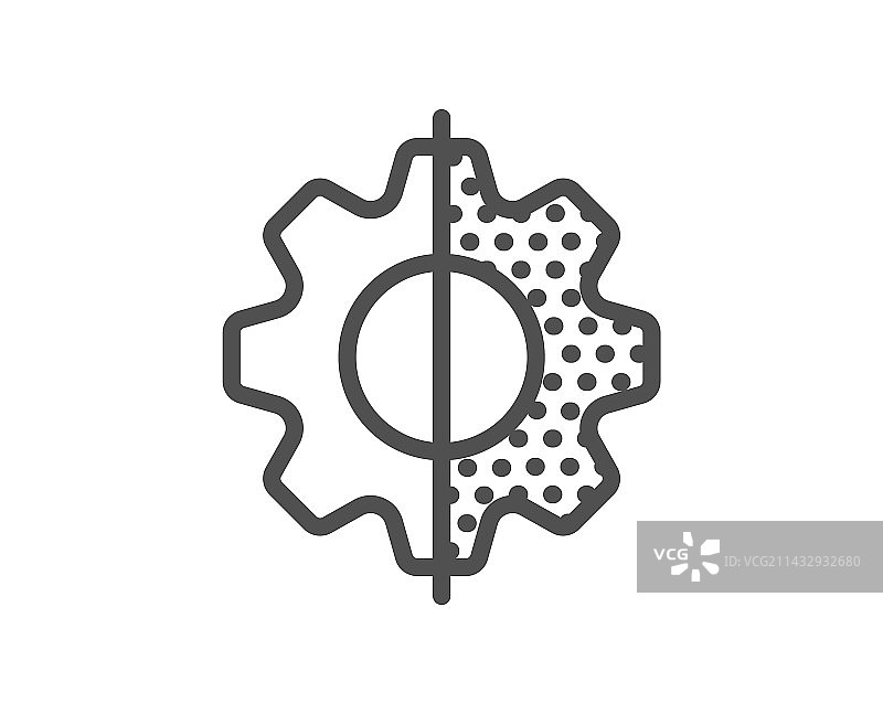 数字转型线性图标图片素材