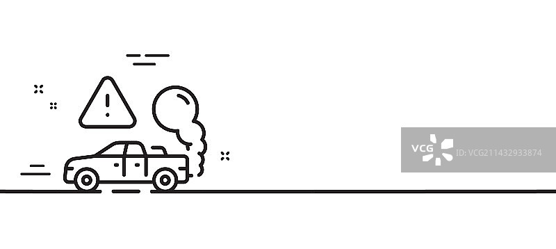 汽车尾气排放图标，含二氧化碳图片素材