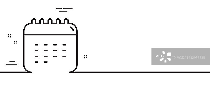 日历日期提醒标志线条图标图片素材