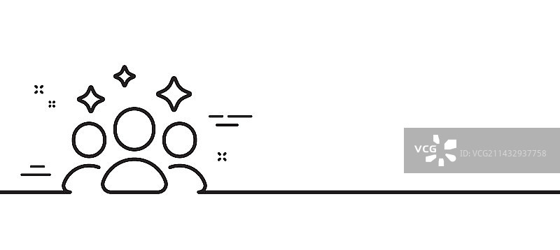 团队合作线条图标图片素材