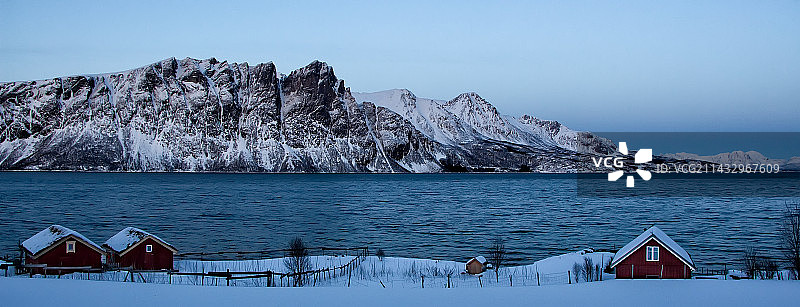冬日的峡湾图片素材
