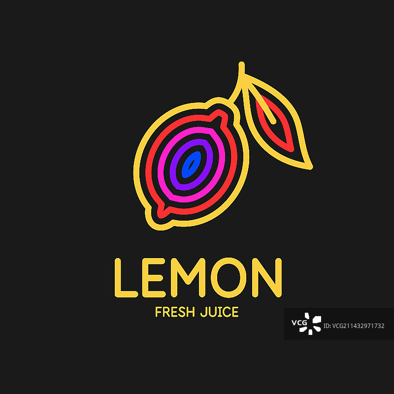 扁平风格的柠檬图片素材