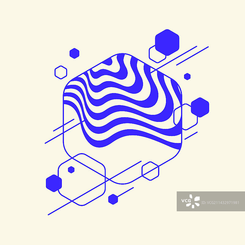 现代几何各种形状组合图片素材