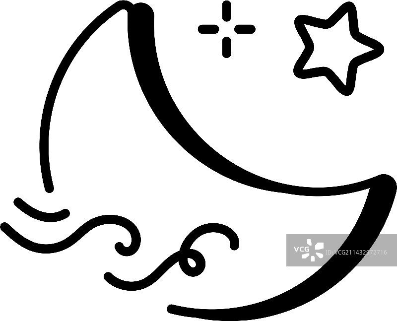 多云的夜晚图片素材