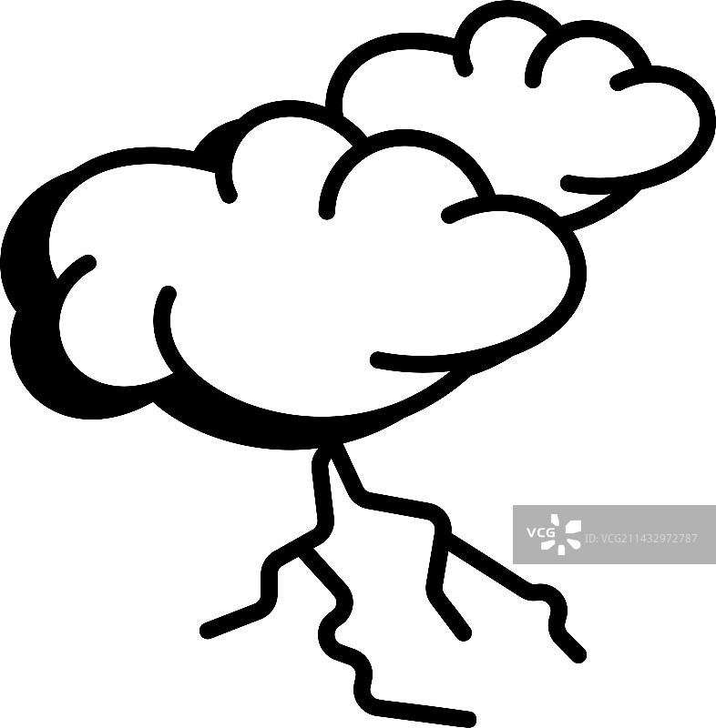 闪电云图片素材