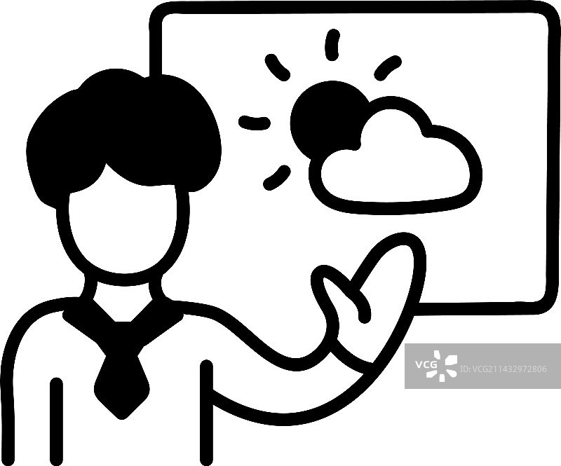 天气预报员图片素材