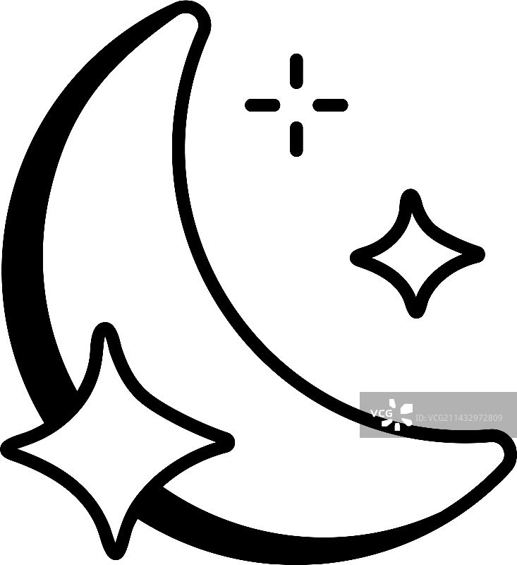 晴朗的夜晚图片素材