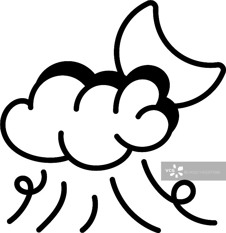 刮风的夜晚图片素材