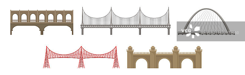 金属和混凝土栏杆桥梁图片素材