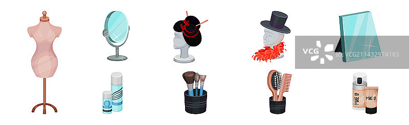 戏剧化妆室物品与配件图片素材