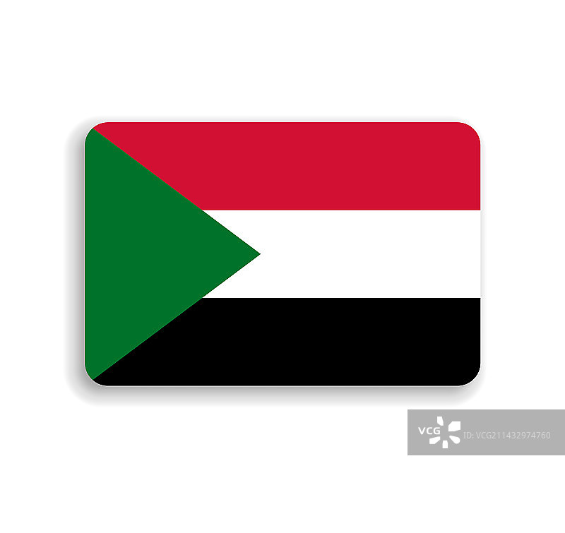 苏丹圆形矩形旗帜图片素材