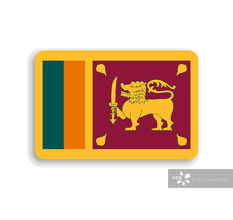 斯里兰卡圆形旗帜图片素材