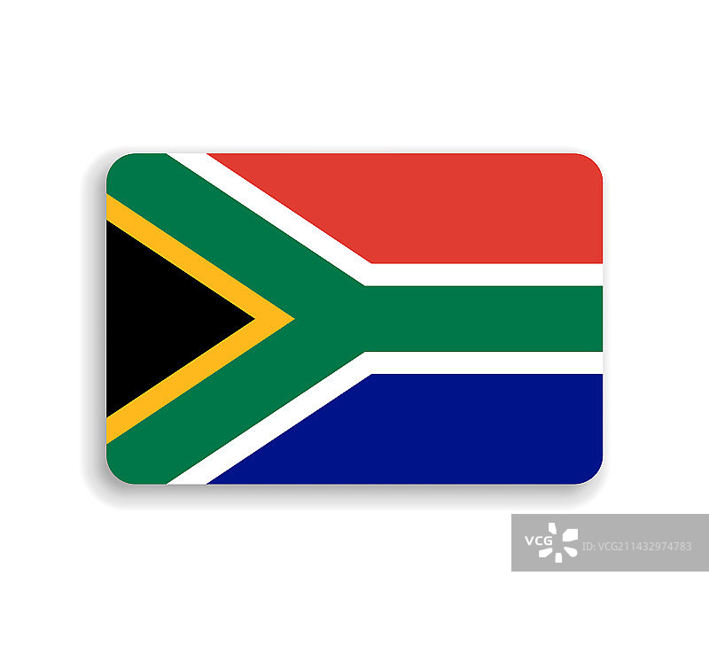 南非圆形矩形旗帜图片素材