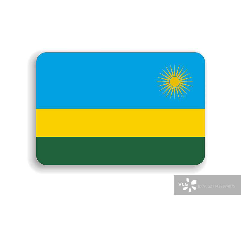 卢旺达圆形旗帜图片素材