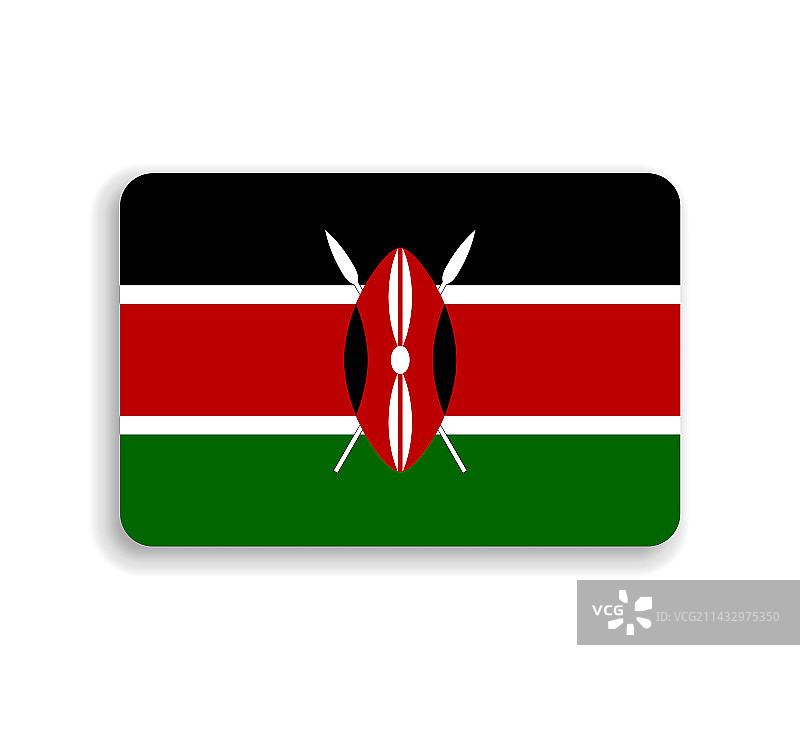 肯尼亚圆形矩形旗帜图片素材