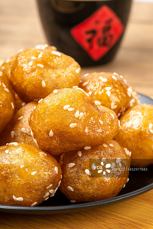 湖南长沙特色小吃糖油粑粑图片素材