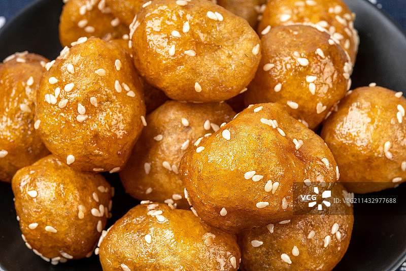 湖南长沙特色小吃糖油粑粑图片素材