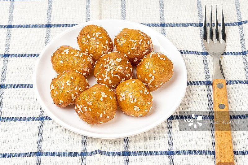 湖南长沙特色小吃糖油粑粑图片素材