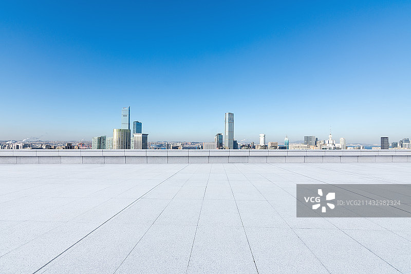 大连城市风光道路平台背景图片素材