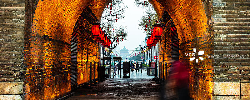 西安永宁门城门图片素材