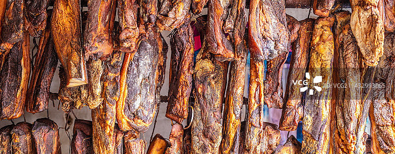 风干的腊肉图片素材