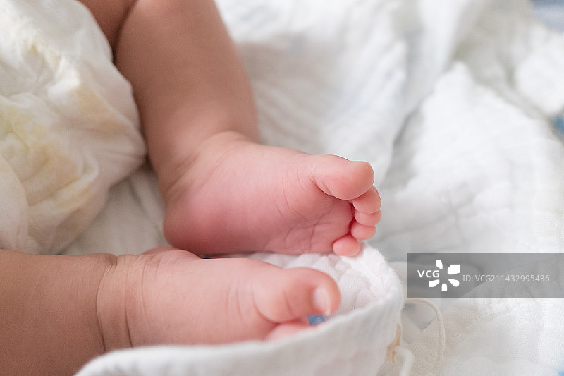 婴儿胖嘟嘟的小脚丫图片素材
