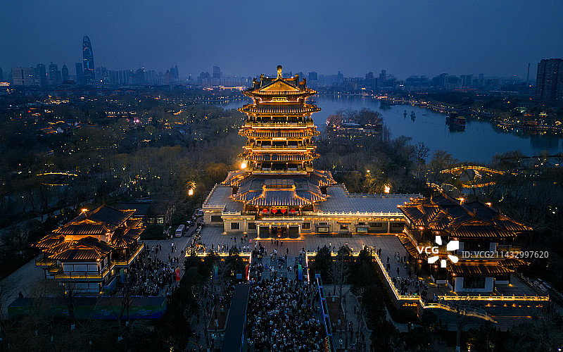 济南超然楼图片素材