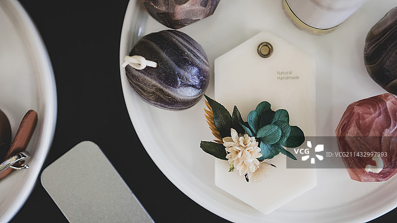 香薰类的手工蜡制品图片素材