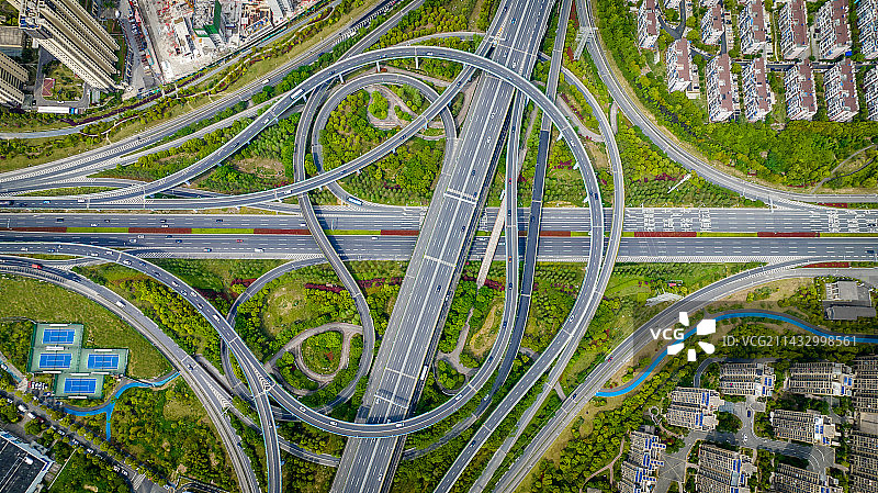 俯瞰北环高架图片素材