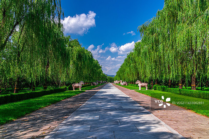 北京-明十三陵神道图片素材