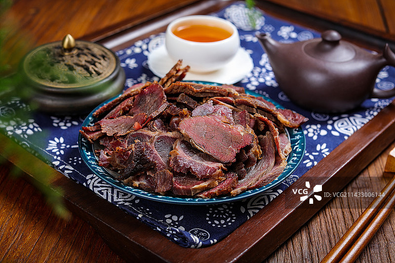 特色卤味菜肴美食卤驴肉图片素材