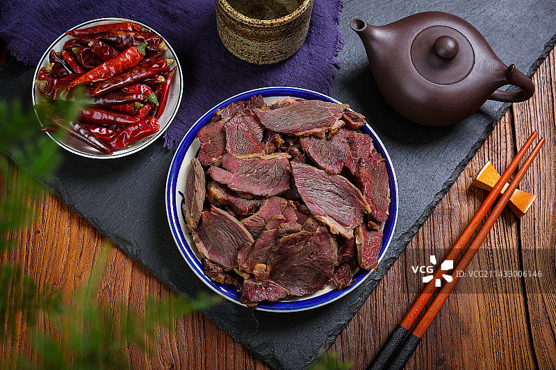 特色卤味菜肴美食卤驴肉图片素材